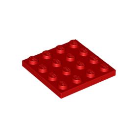 Red Plate 4 x 4