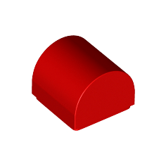 Red Slope, Curved 1 x 1 x 2/3 Double