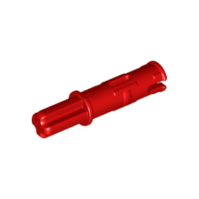 Red Technic, Axle 1L with Pin 2L with Friction Ridges