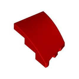 Red Wedge 3 x 2 Left No Studs