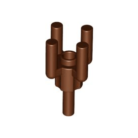 Reddish Brown Bar 1.2L with Top Stud and 4 Bar Arms Up Palm Tree Top