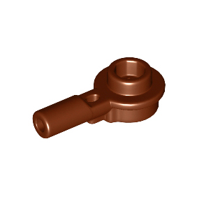 Reddish Brown Bar 1L with 1 x 1 Round Plate with Hollow Stud