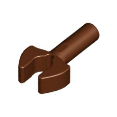 Reddish Brown Bar 1L with Clip Mechanical Claw - Cut Edges and Hole on Side