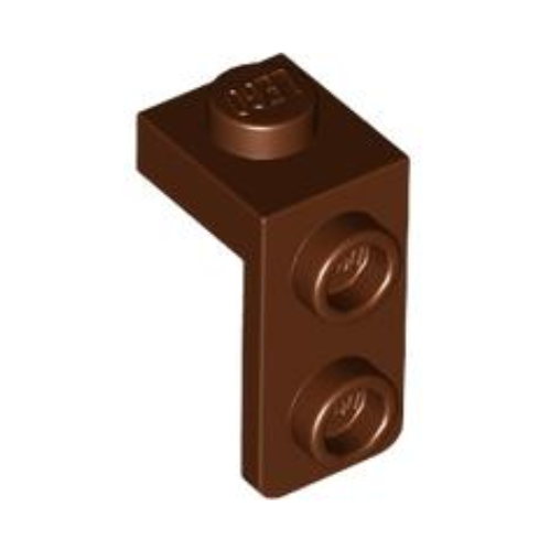 Reddish Brown Bracket 1 x 1 - 1 x 2