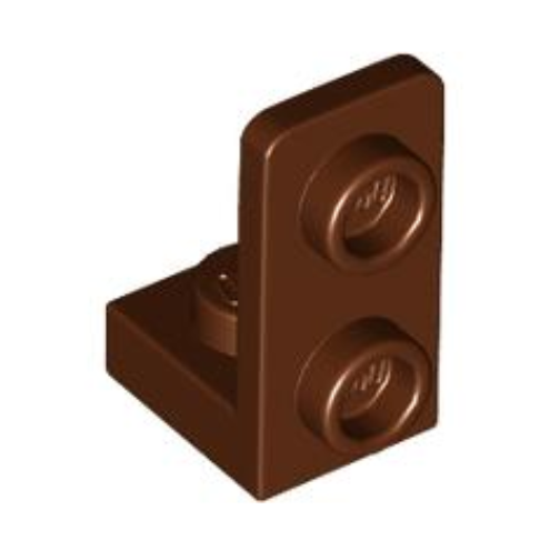 Reddish Brown Bracket 1 x 1 - 1 x 2 Inverted