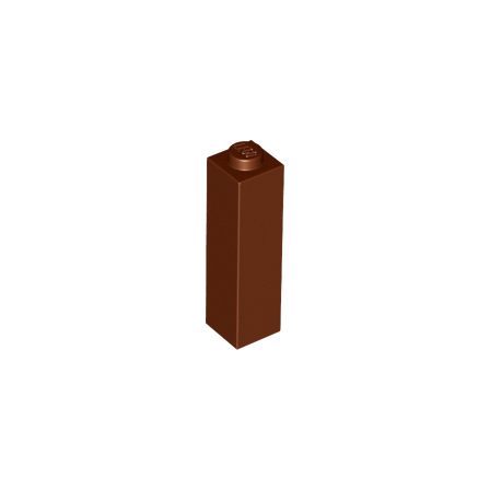 Reddish Brown Brick 1 x 1 x 3