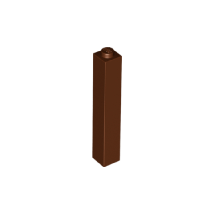 Reddish Brown Brick 1 x 1 x 5 - Solid Stud