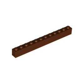 Reddish Brown Brick 1 x 12
