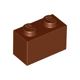 Reddish Brown Brick 1 x 2