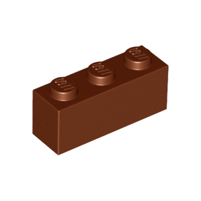 Reddish Brown Brick 1 x 3