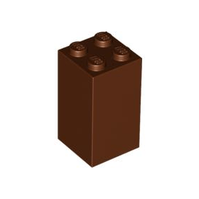 Reddish Brown Brick 2 x 2 x 3