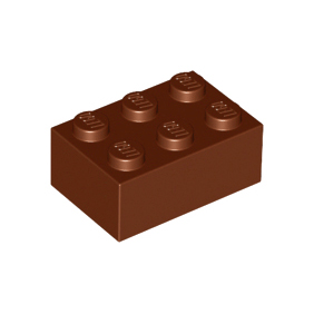 Reddish Brown Brick 2 x 3