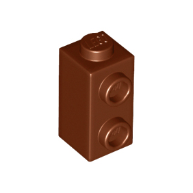 Reddish Brown Brick, Modified 1 x 1 x 1 2/3 with Studs on Side