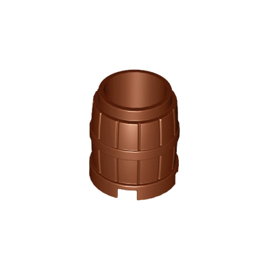 Reddish Brown Container, Barrel 2 x 2 x 2