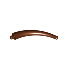 Reddish Brown Dinosaur Tail End Section / Horn
