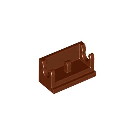 Reddish Brown Hinge Brick 1 x 2 Base