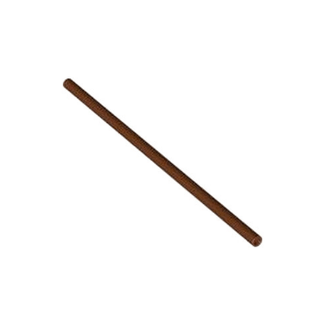 Reddish Brown Hose, Rigid 3mm D. 12L / 9.6cm