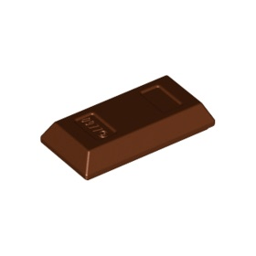 Reddish Brown Minifigure, Utensil Ingot 1 x 2