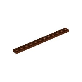 Reddish Brown Plate 1 x 12