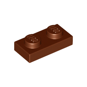 Reddish Brown Plate 1 x 2