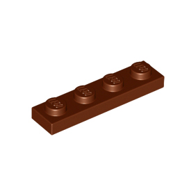 Reddish Brown Plate 1 x 4