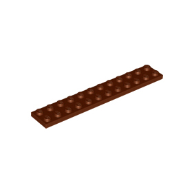 Reddish Brown Plate 2 x 12
