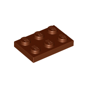 Reddish Brown Plate 2 x 3