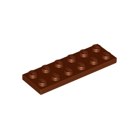 Reddish Brown Plate 2 x 6