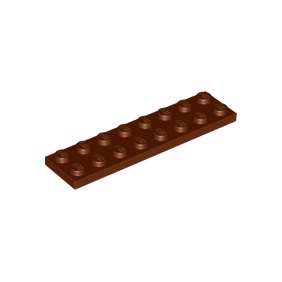 Reddish Brown Plate 2 x 8