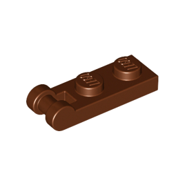 Reddish Brown Plate, Modified 1 x 2 with Bar Handle on End