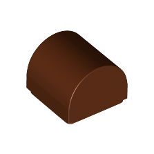 Reddish Brown Slope, Curved 1 x 1 x 2/3 Double