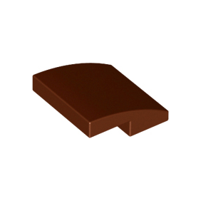 Reddish Brown Slope, Curved 2 x 2 x 2/3