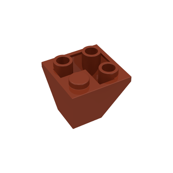 Reddish Brown Slope, Inverted 45 2 x 2 Double Convex