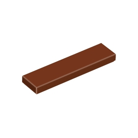 Reddish Brown Tile 1 x 4