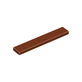 Reddish Brown Tile 1 x 6