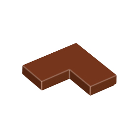 Reddish Brown Tile 2 x 2 Corner