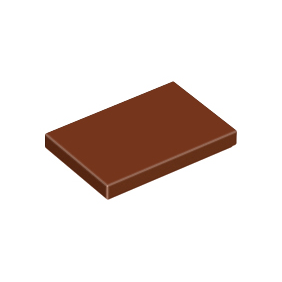 Reddish Brown Tile 2 x 3