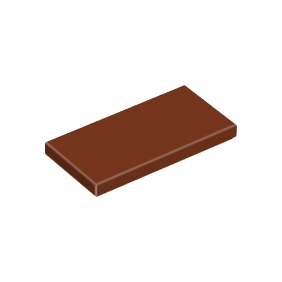 Reddish Brown Tile 2 x 4