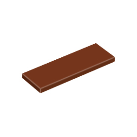 Reddish Brown Tile 2 x 6
