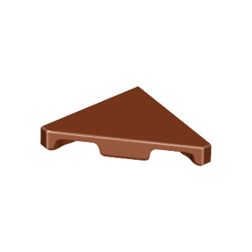 Reddish Brown Tile, Modified 2 x 2 Triangular