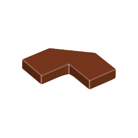 Reddish Brown Tile, Modified Facet 2 x 2