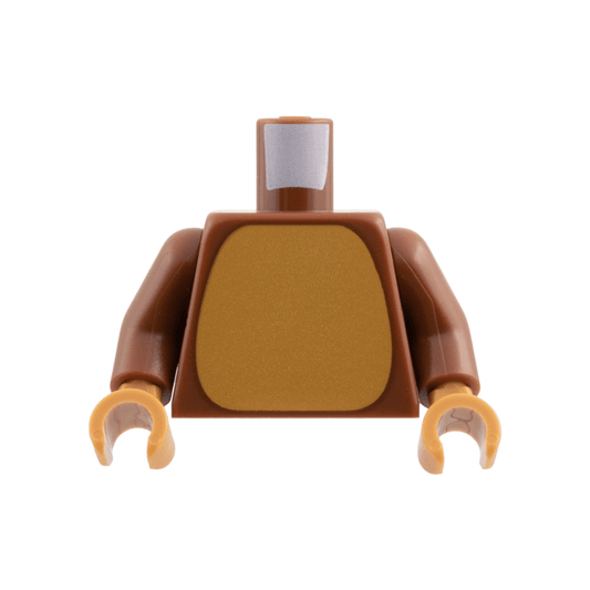 Reddish Brown Torso Medium Nougat Belly Pattern / Reddish Brown Arms / Medium Nougat Hands