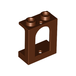 Reddish Brown Window 1 x 2 x 2 Castle