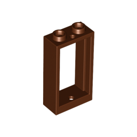 Reddish Brown Window 1 x 2 x 3 Flat Front