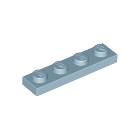 Sand Blue Plate 1 x 4