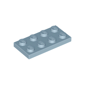 Sand Blue Plate 2 x 4