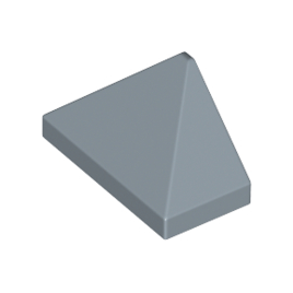 Sand Blue Slope 45 2 x 1 Triple with Bottom Stud Holder
