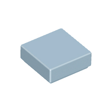 Sand Blue Tile 1 x 1