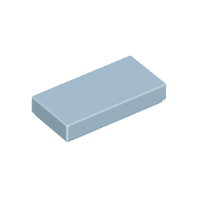 Sand Blue Tile 1 x 2