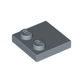 Sand Blue Tile, Modified 2 x 2 with Studs on Edge